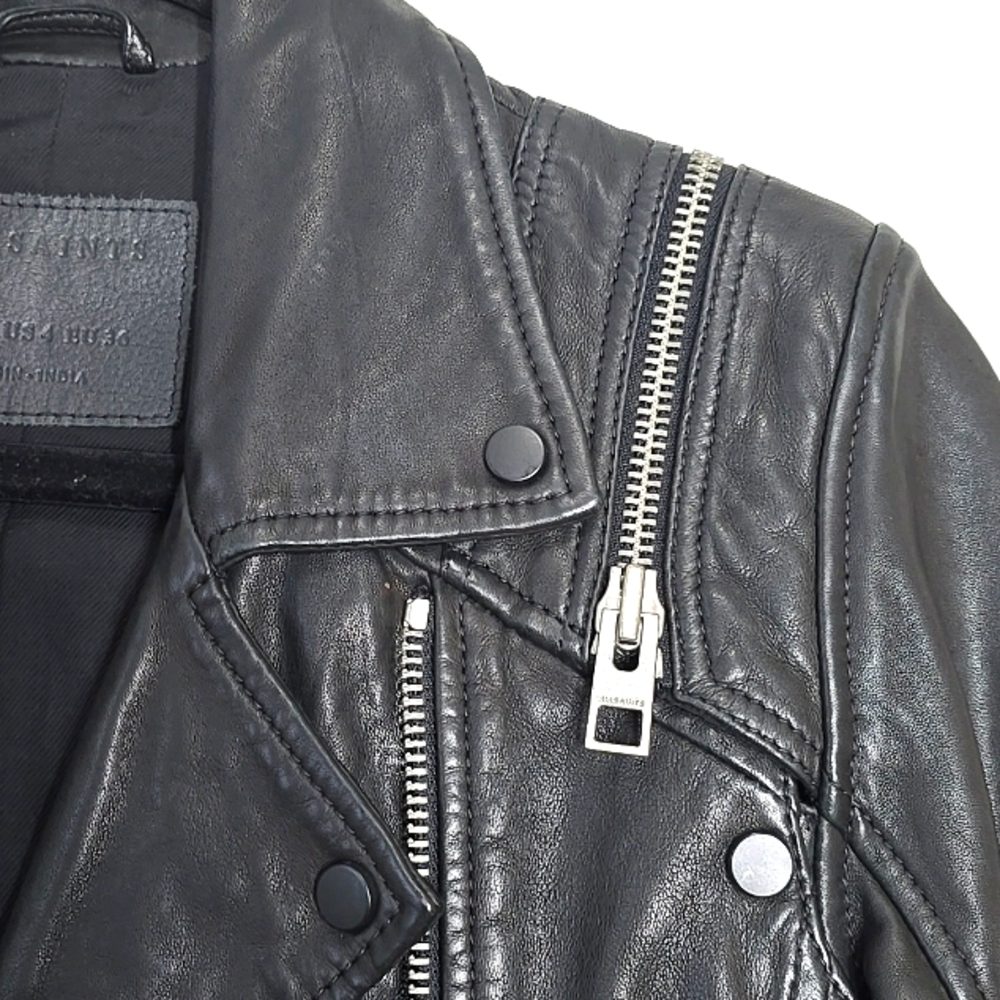 Allsaints Leather Jacket - Picture 9 of 11